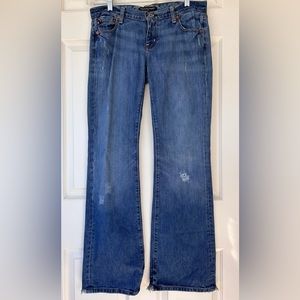 Polo Jeans Company Ralph Lauren Melanie Distressed Boot‎ Cut Jeans 29x32